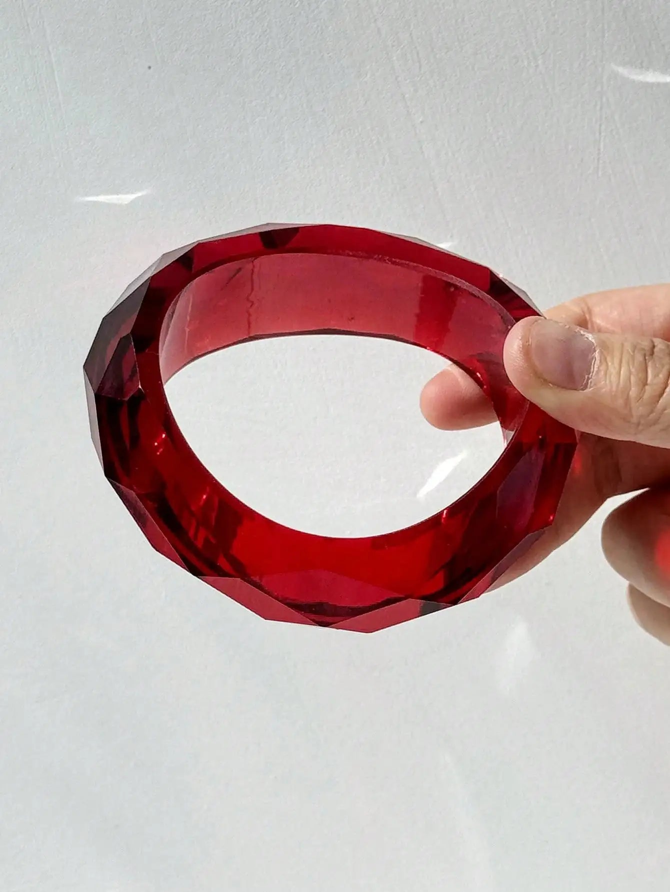 Resin Asymmetrical Wide Bracelets Bangles