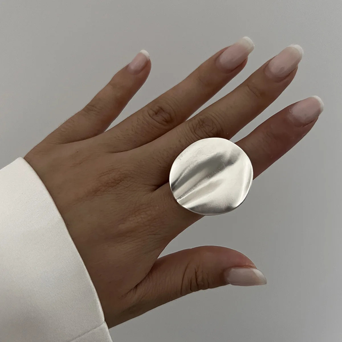 Statement Chunky Geometric Wide Open Adjustable Rings