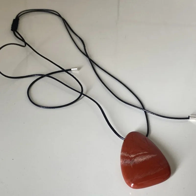 Red Agate Necklace Adjustable Length