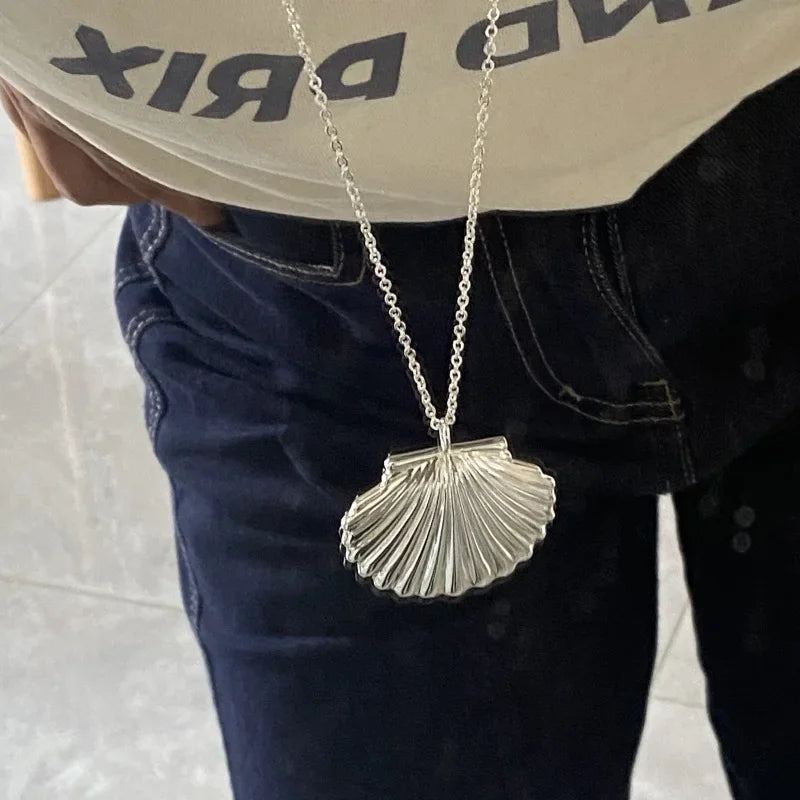 Long Shell Pendant Necklace