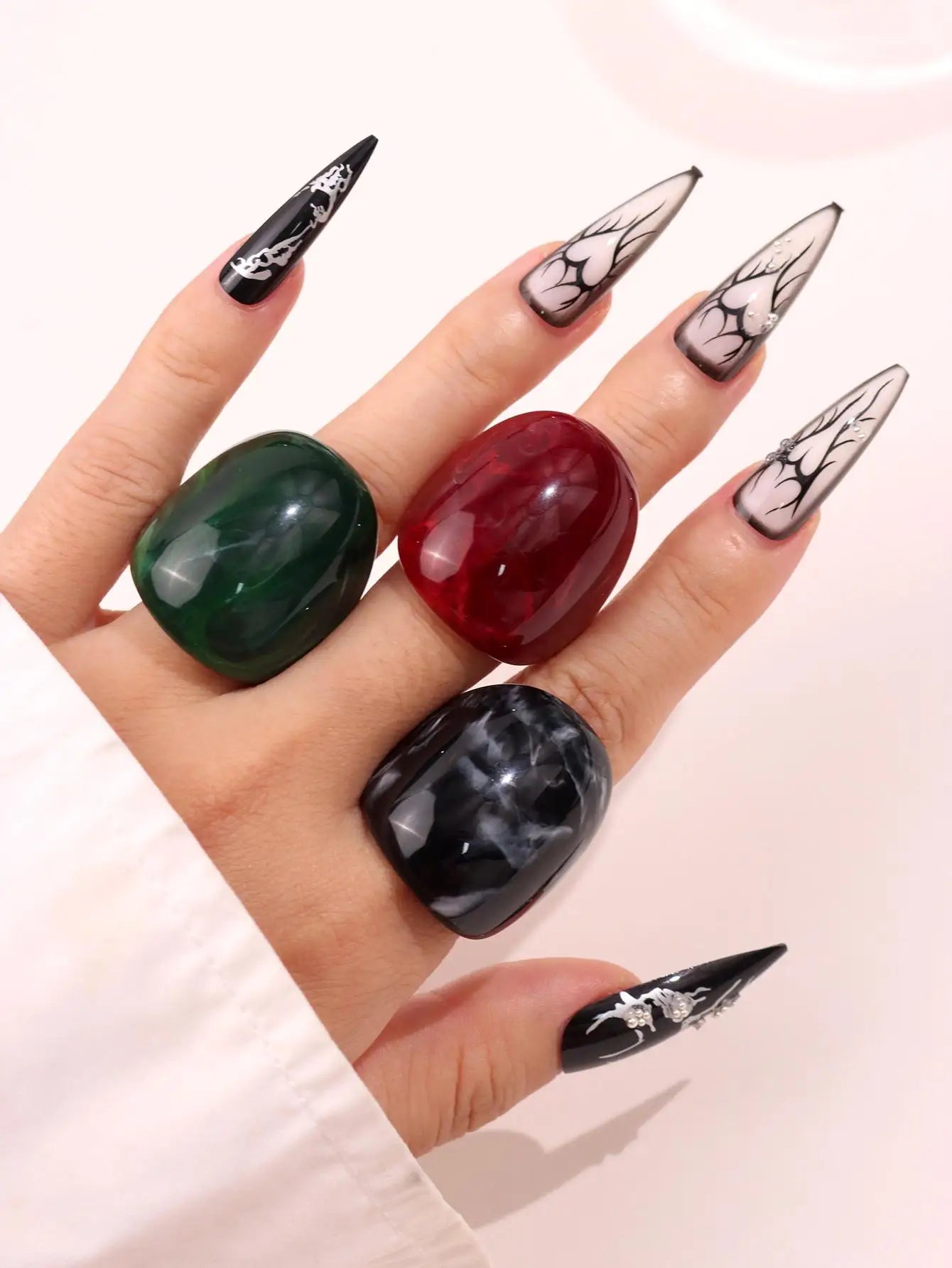Resin Rings 3 Piece Set