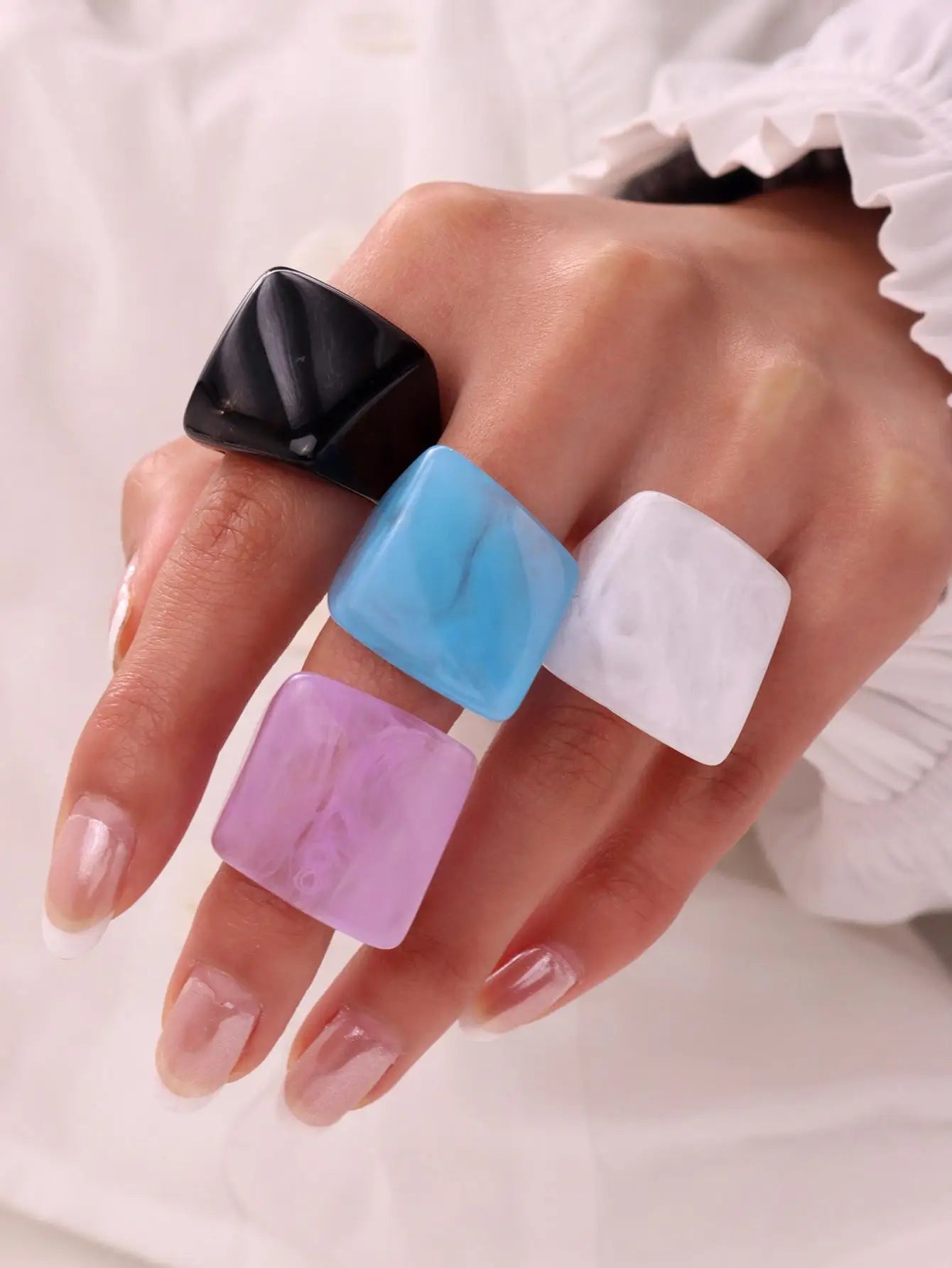 Resin Rings 3 Piece Set