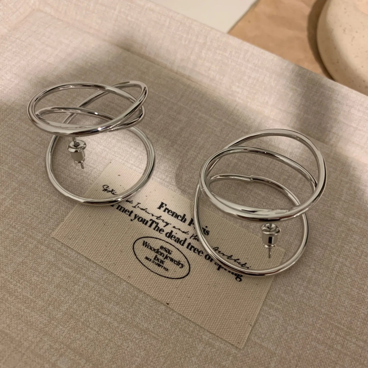 Circles Geometric Lines Earrings