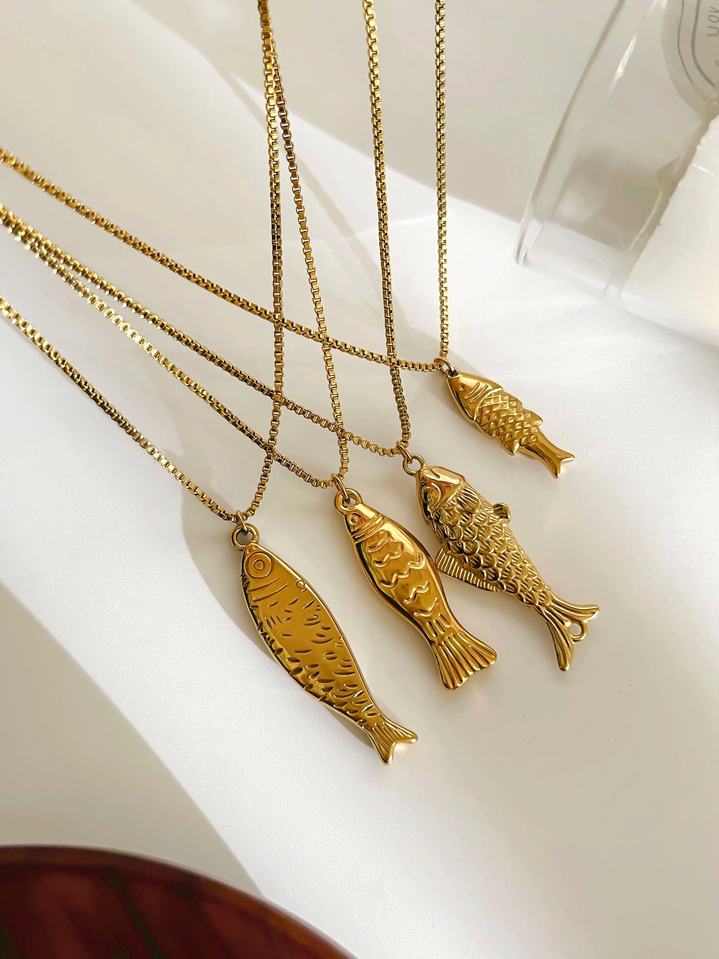 Sardine Fish Pendant Necklace