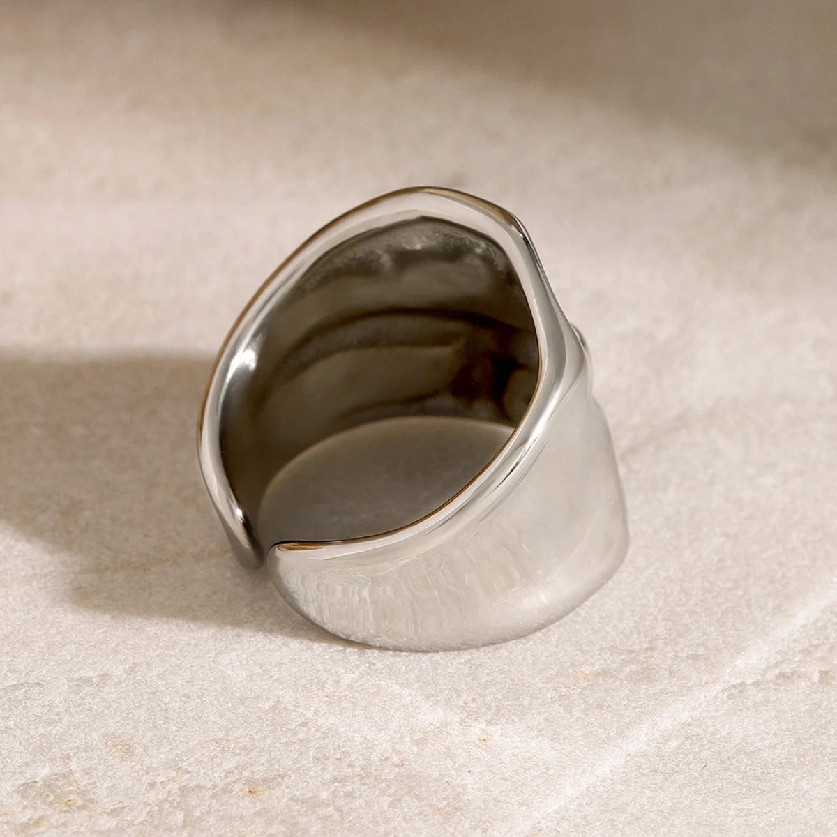 Chunky Hammered Rings