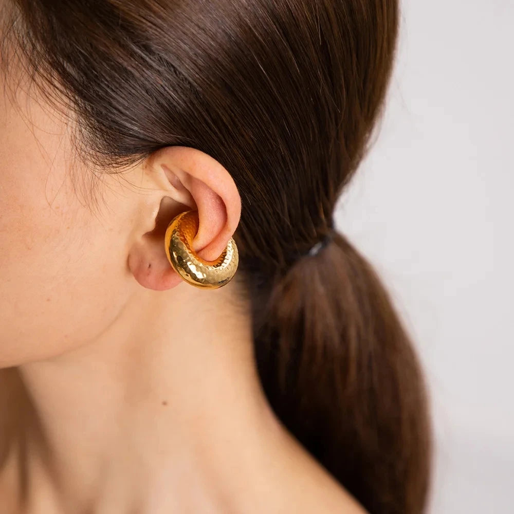 18K Gold Plated Chunky Ear Cuffs