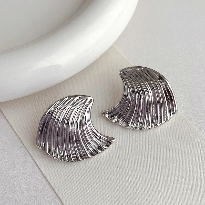 Statement Wave Chunky Earrings