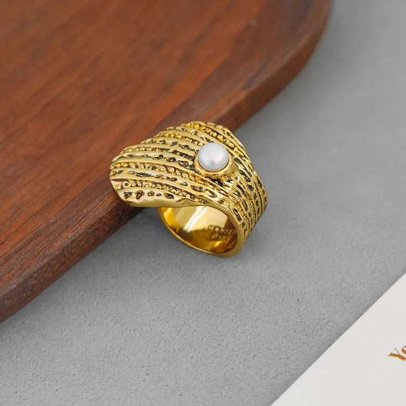 Pearl Shell Statement Ring