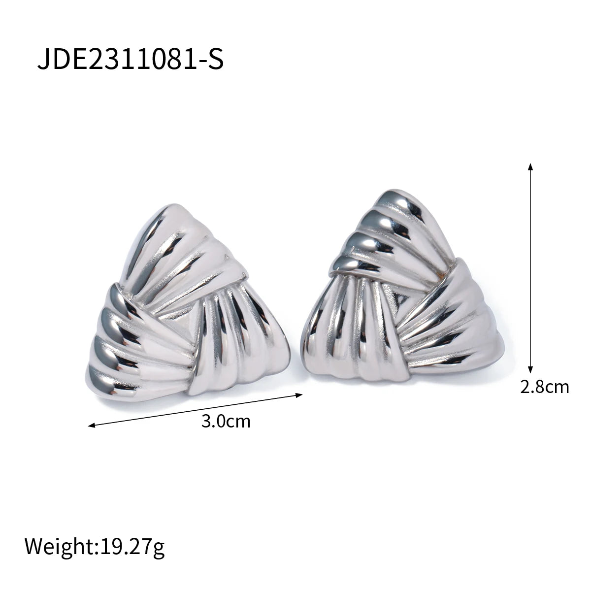 Triangle Statement Earrings Waterproof