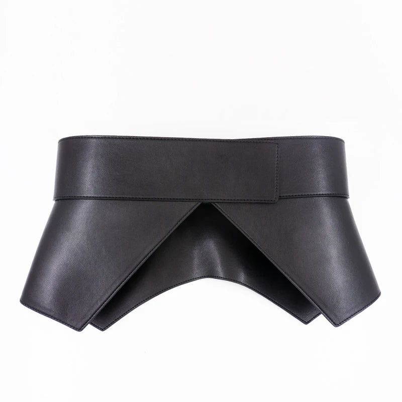 Geometric Peplum Wide Belt