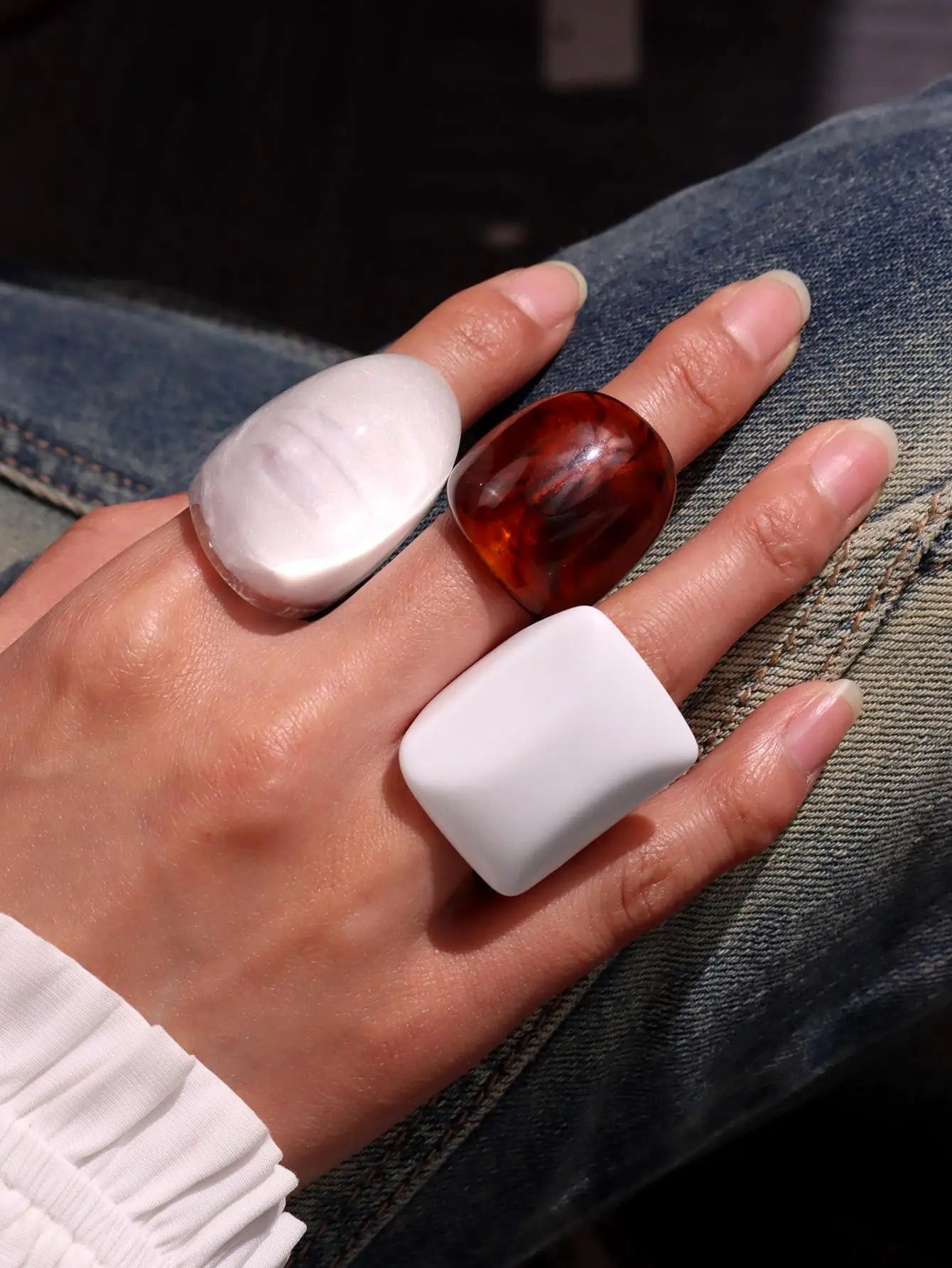 Resin Rings 3 Piece Set