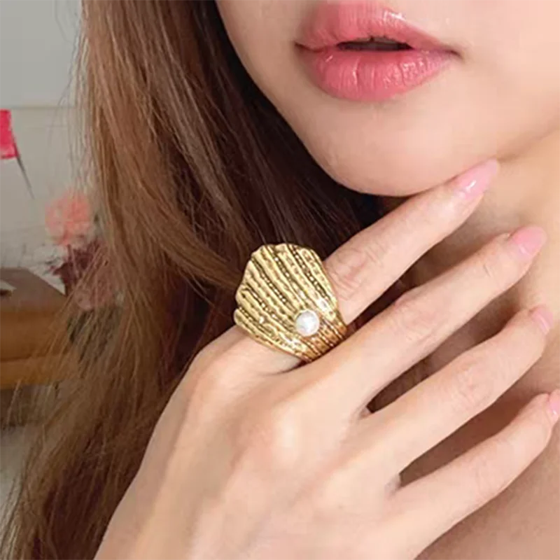 Pearl Shell Statement Ring