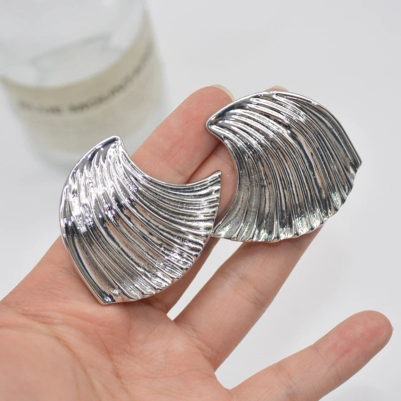 Statement Wave Chunky Earrings