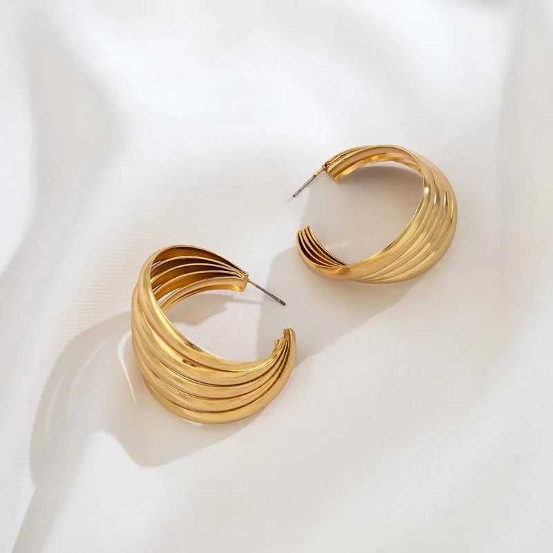 Statement Chunky Hoop Earrings