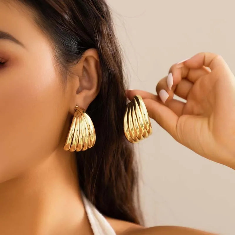 Statement Chunky Hoop Earrings