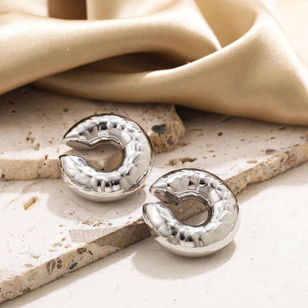 18K Gold Plated Chunky Ear Cuffs