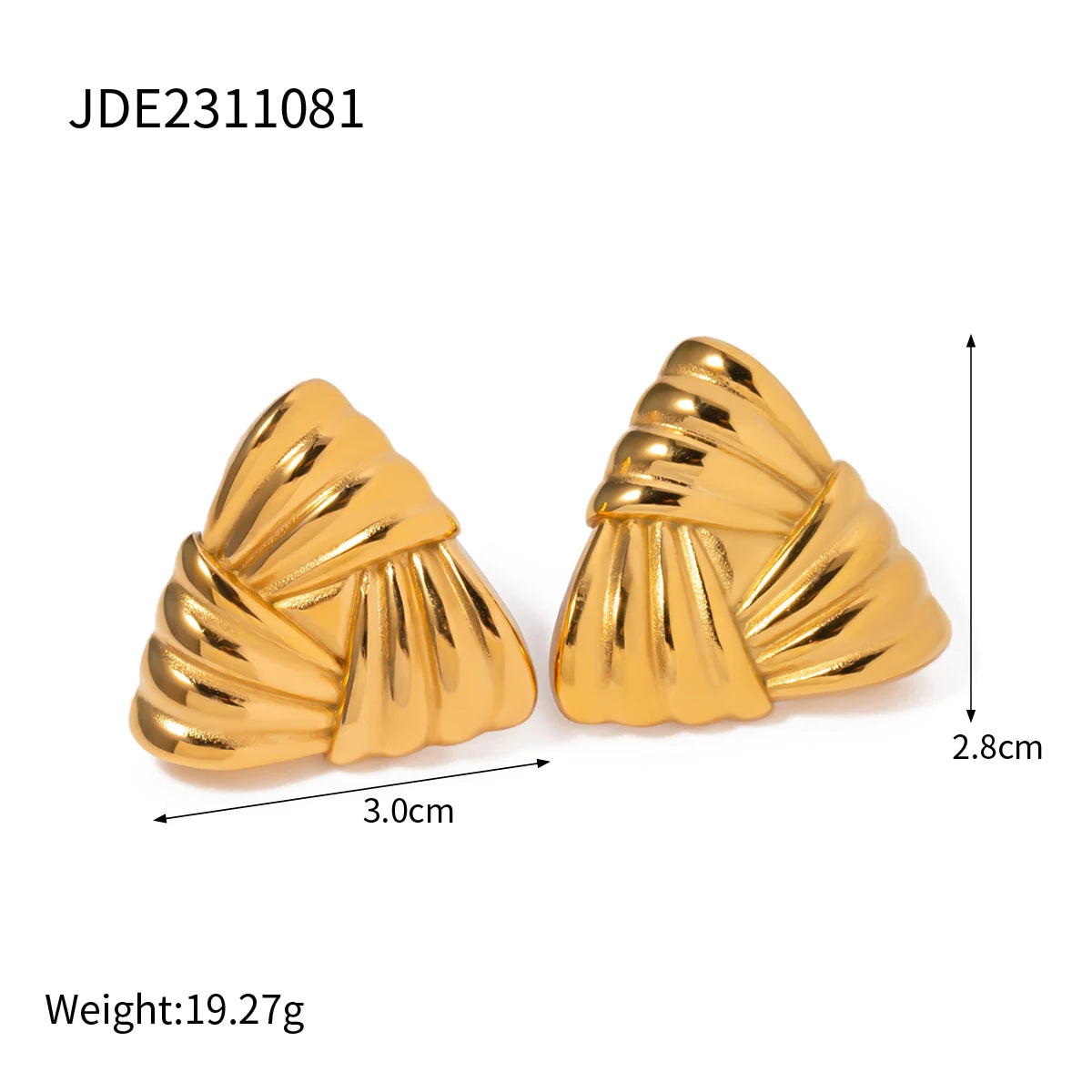 Triangle Statement Earrings Waterproof