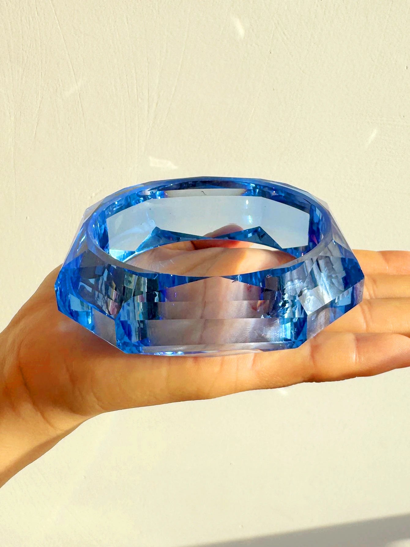 Resin Asymmetrical Wide Bracelets Bangles