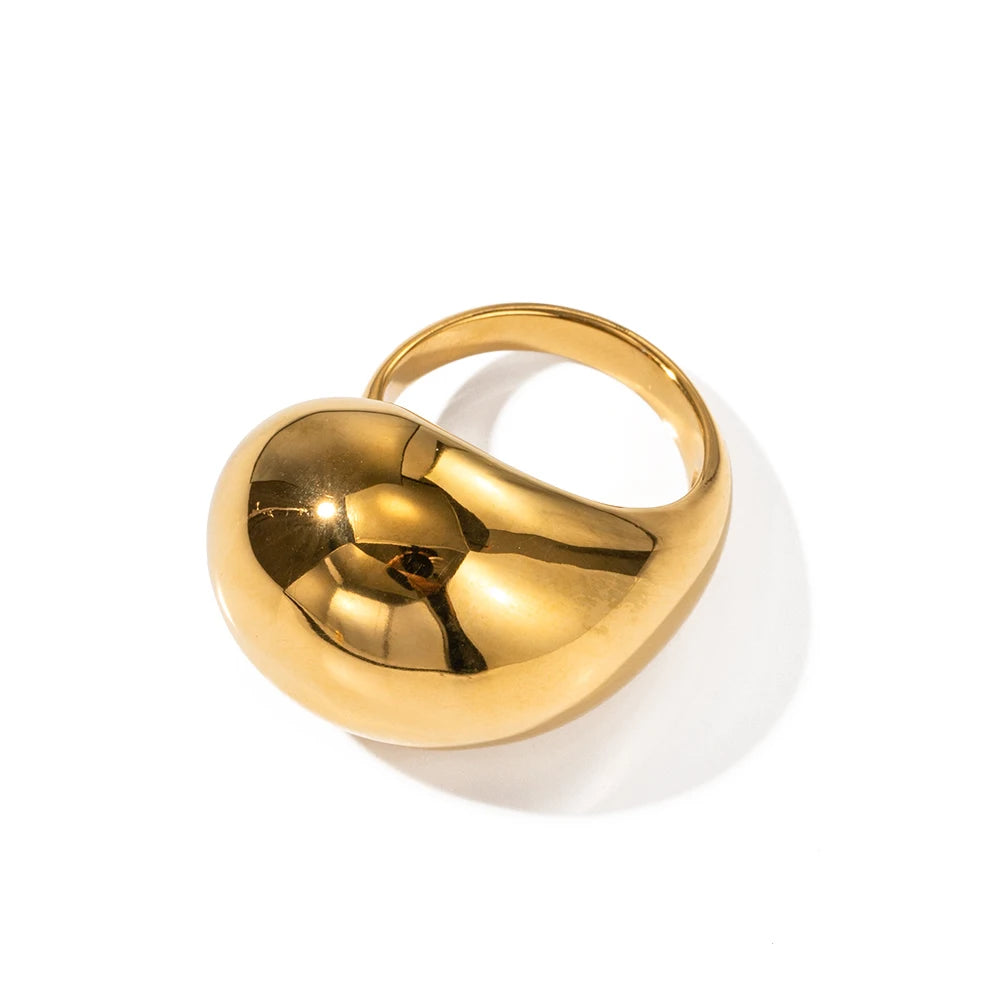 18K Gold Plated Statement Rings