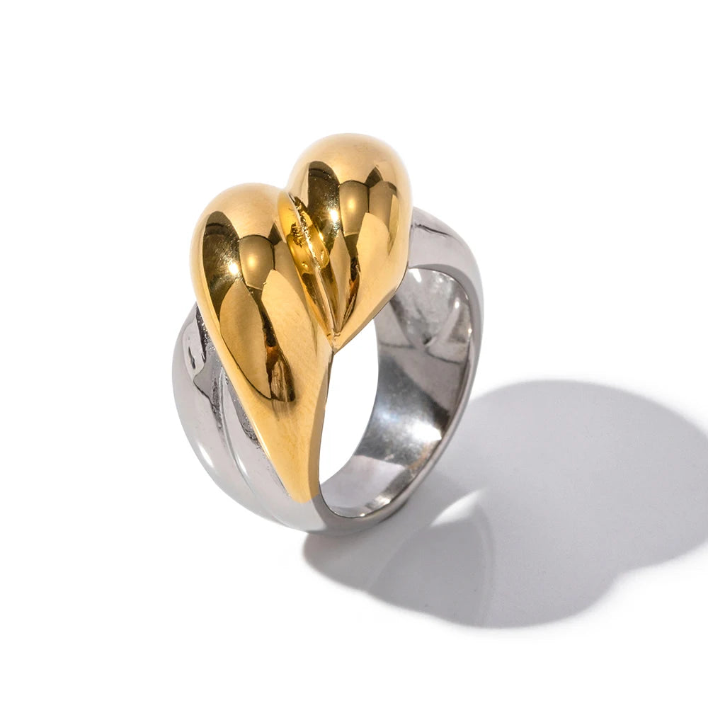 18K Gold Plated Statement Rings