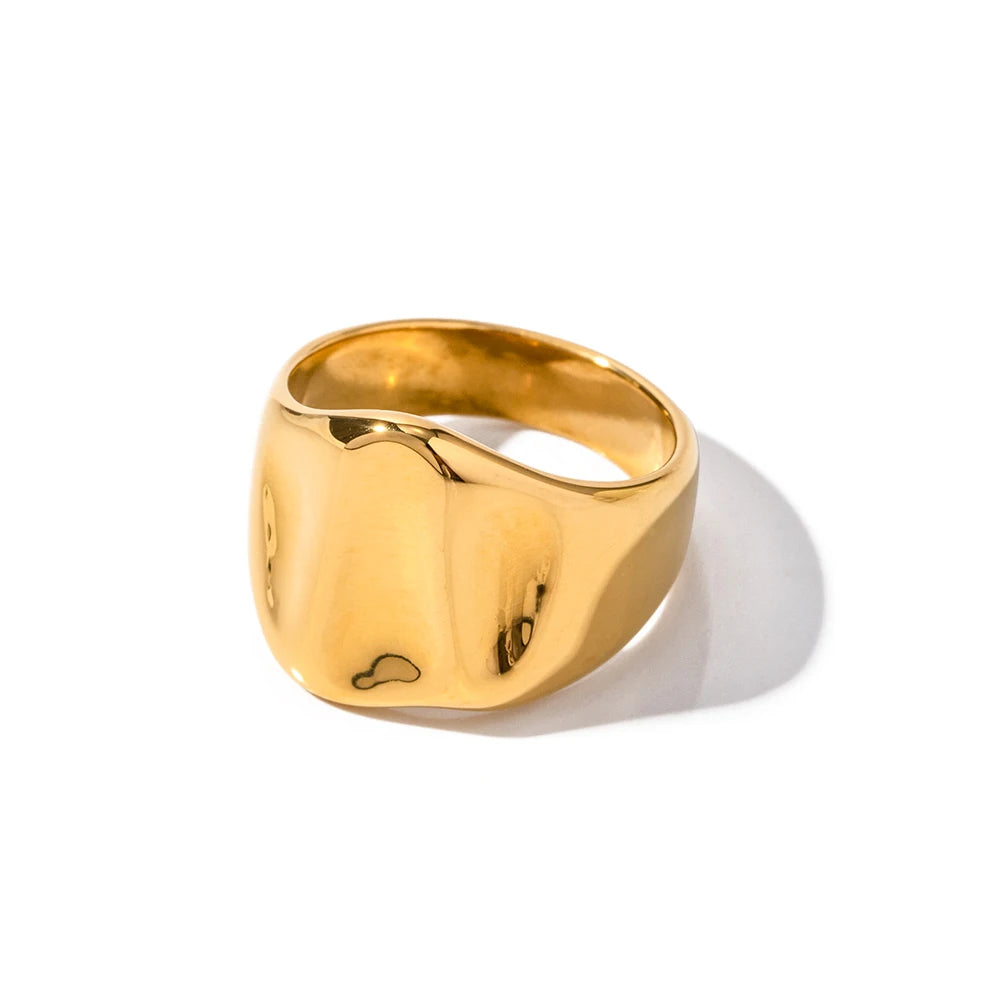 18K Gold Plated Statement Rings