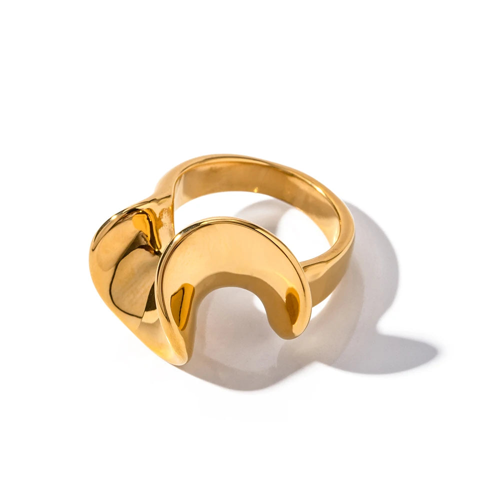 18K Gold Plated Statement Rings