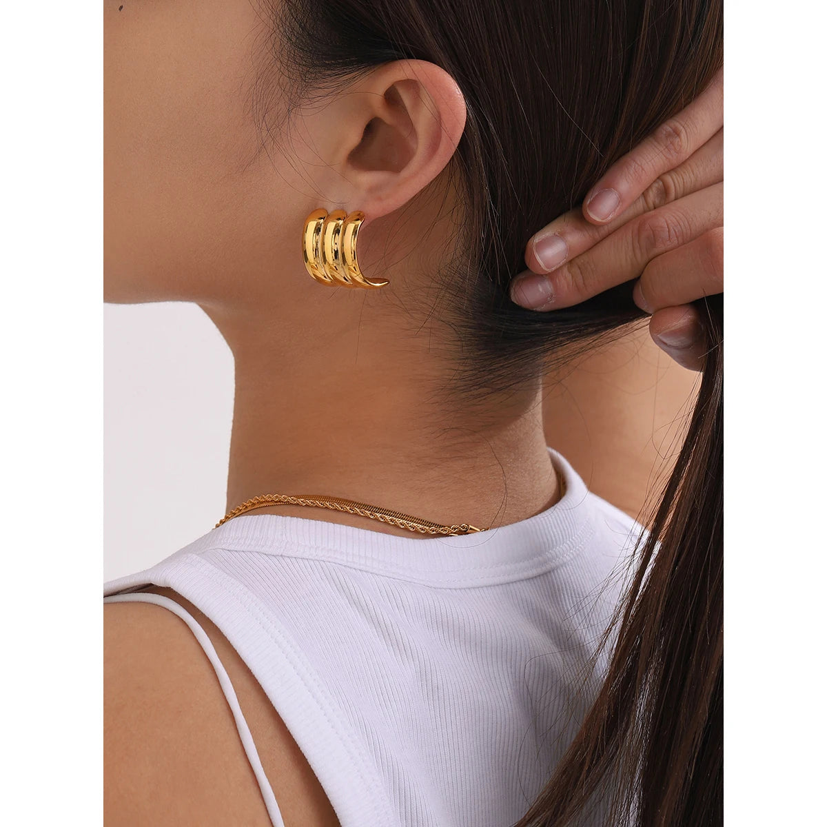 Square Small Wave earrings Earrings