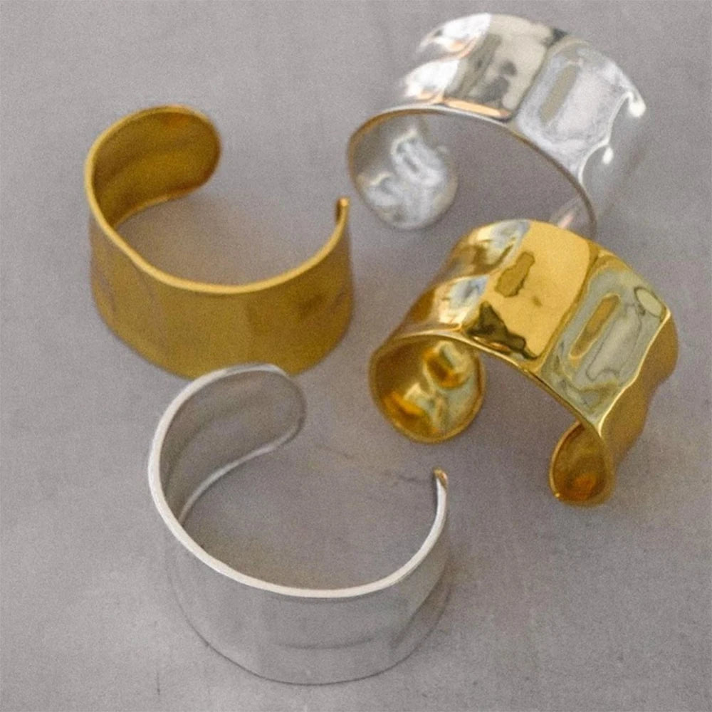Gold Plated Cuff Bangle Bracelets