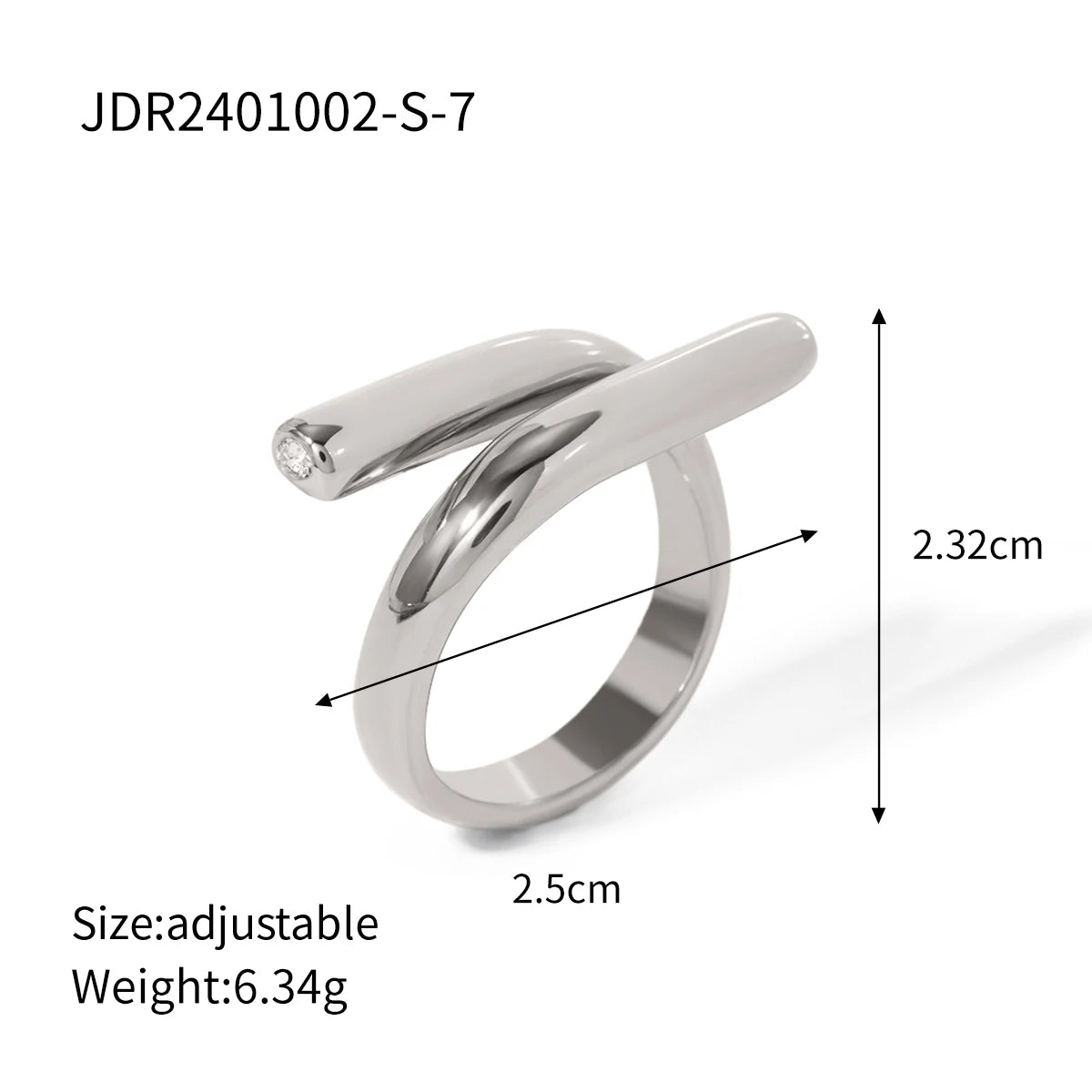Twisted Open Ring