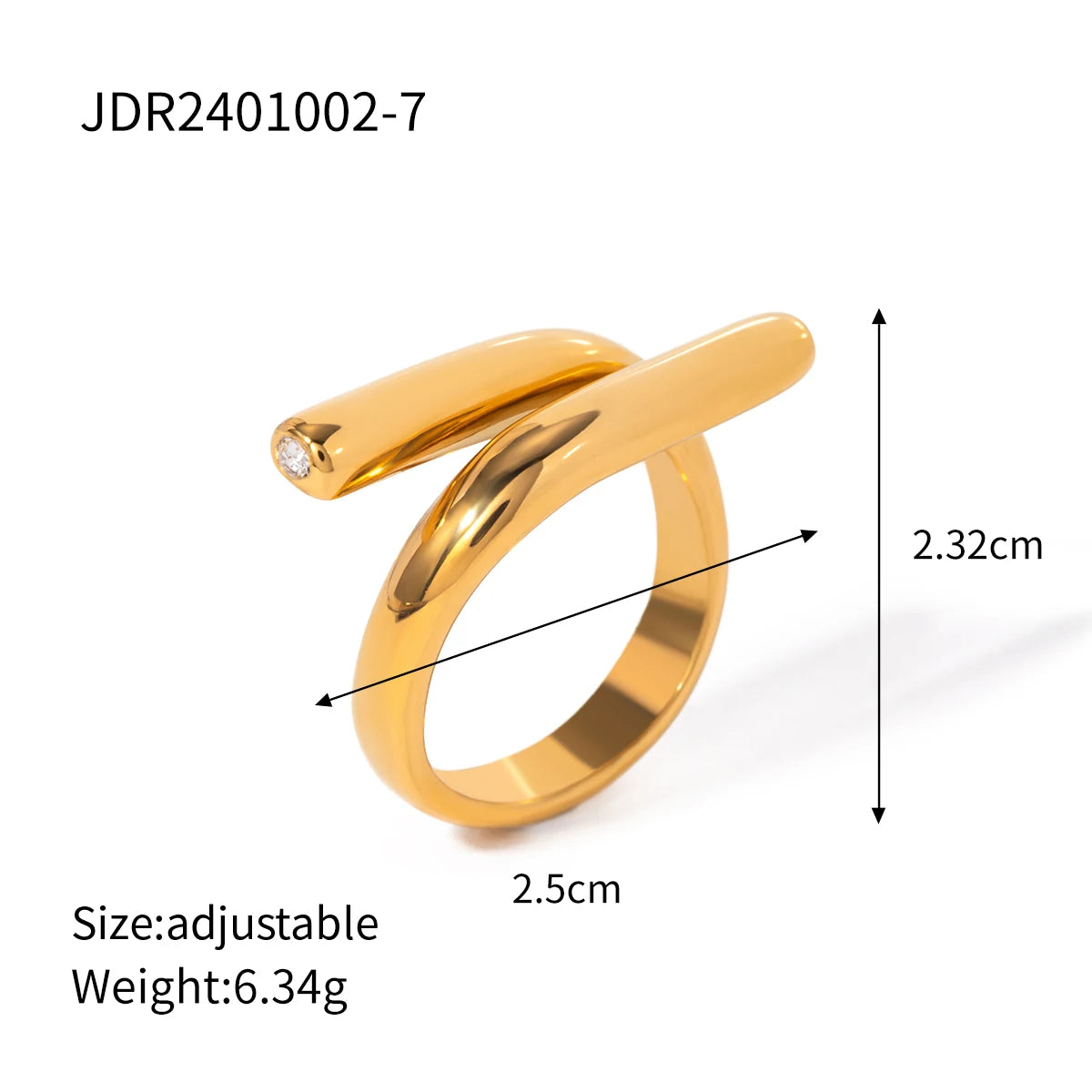 Twisted Open Ring