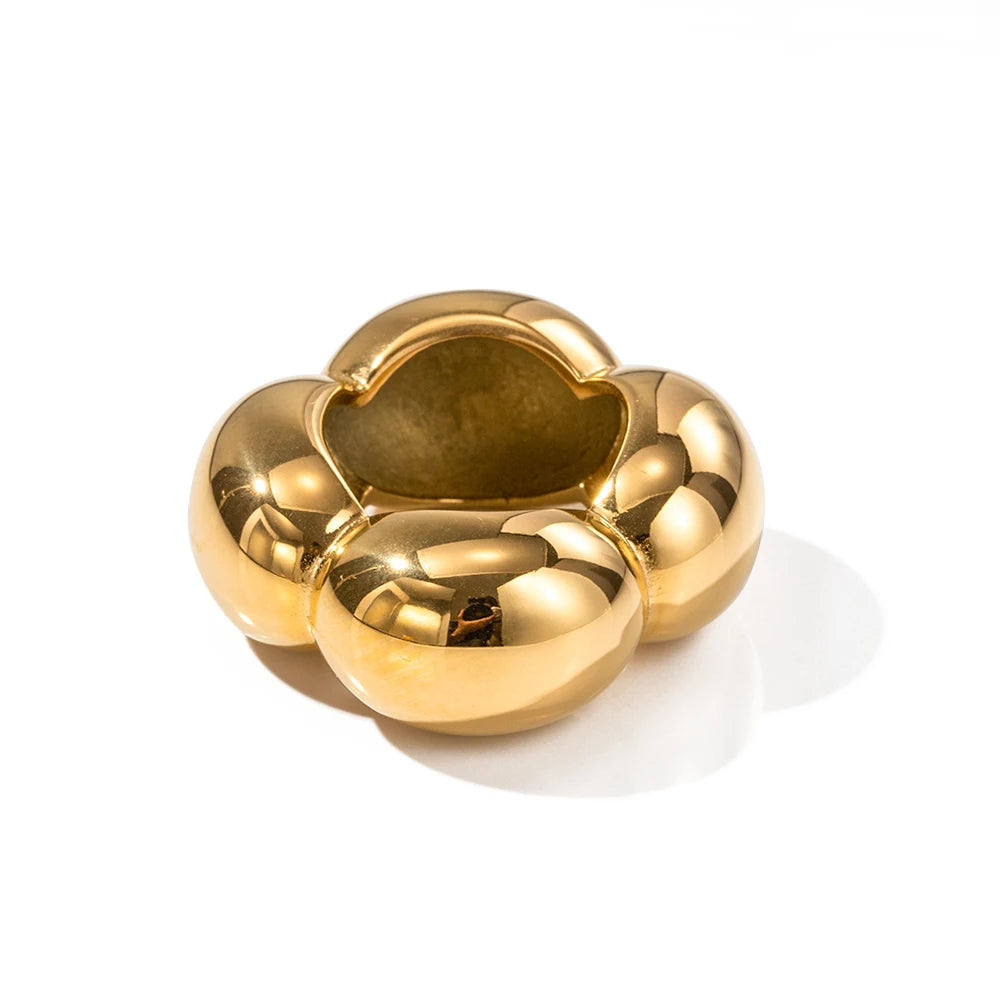 18K Gold Plated Statement Rings