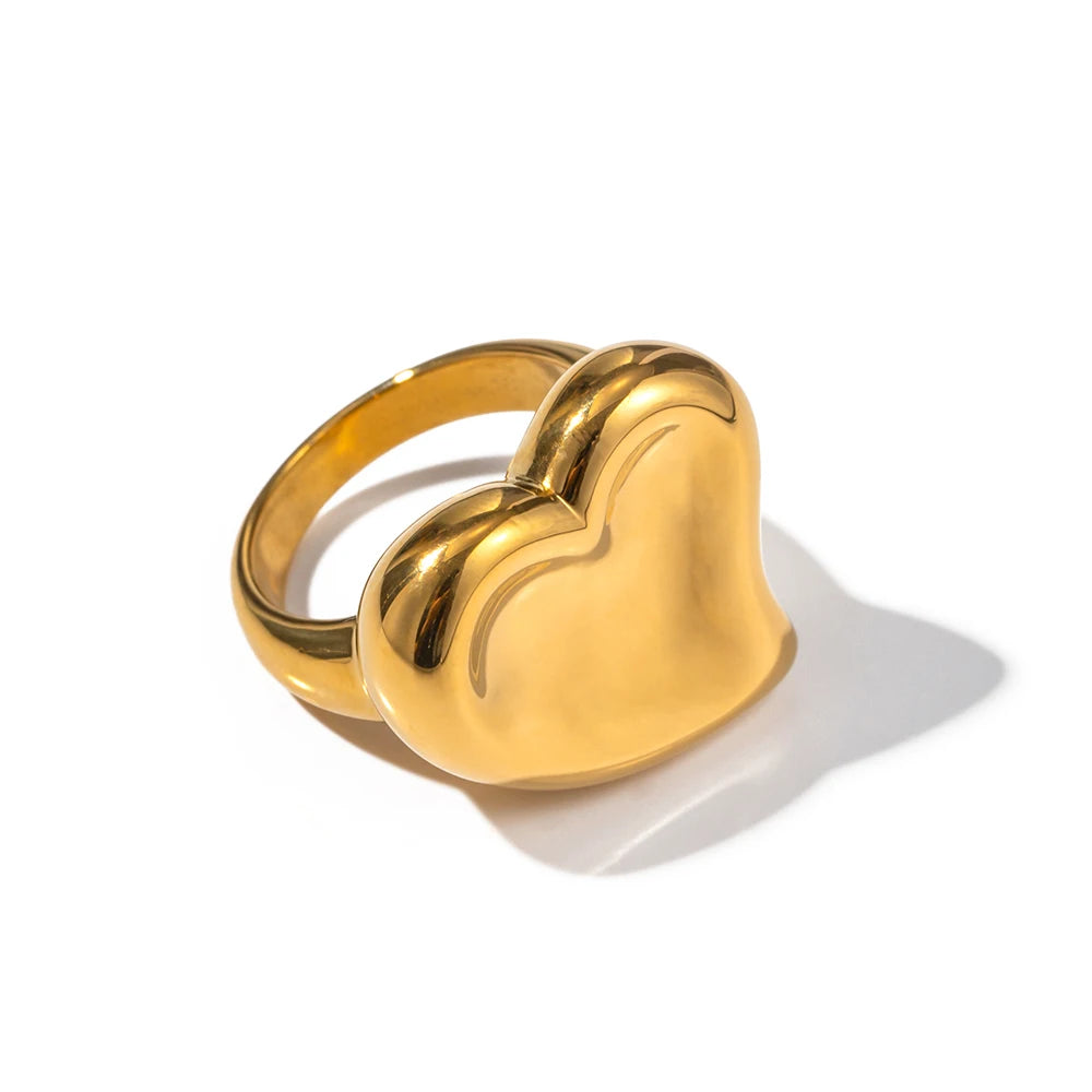 18K Gold Plated Statement Rings