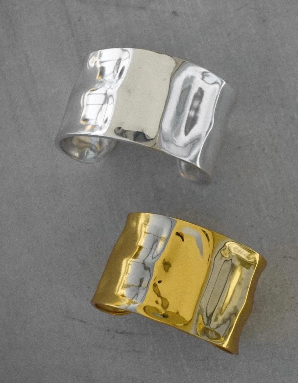 Gold Plated Cuff Bangle Bracelets