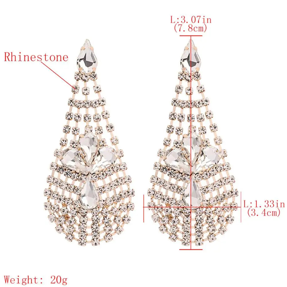 Crystal chandelier Drop Dangle Earrings