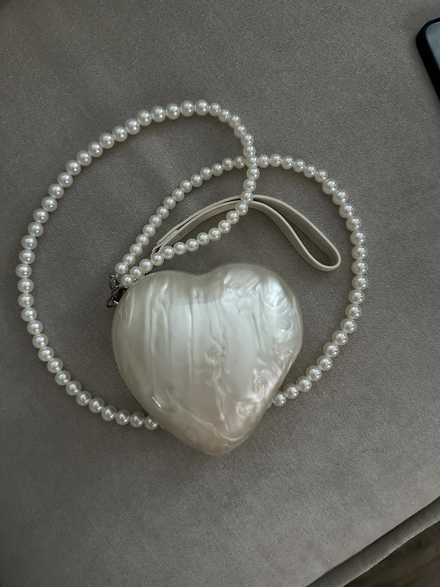 Pearl Heart Bag