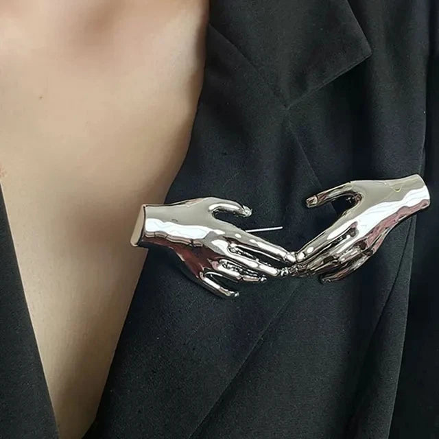 Hand Shaped Statement Brooch