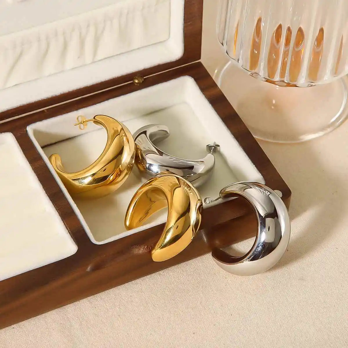 Chunky Sabine Hoop Earrings