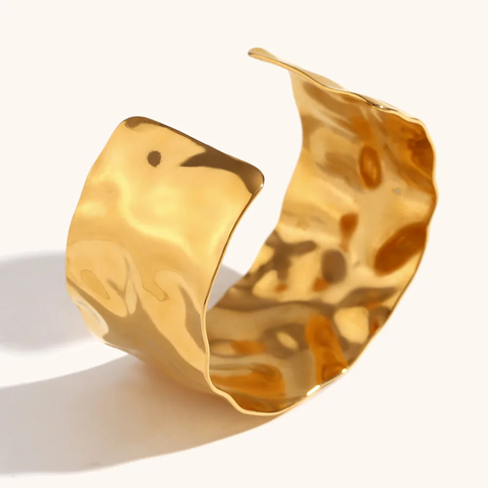 Statement Cuff Gold Plated Bangle Bracelets