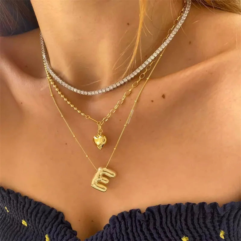 God Plated A - Z Letter Necklaces