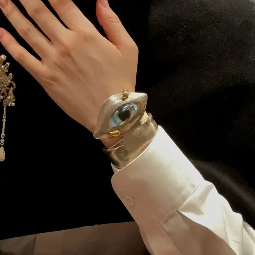Surrealist Eyes Cuff Bracelet