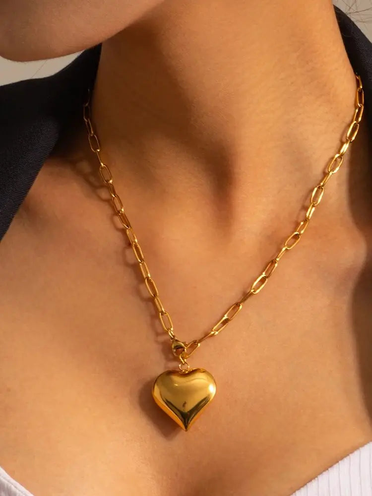 Gold Plated Heart Necklace