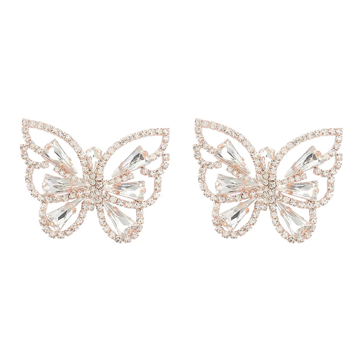 Butterfly Crystal Stud Earrings