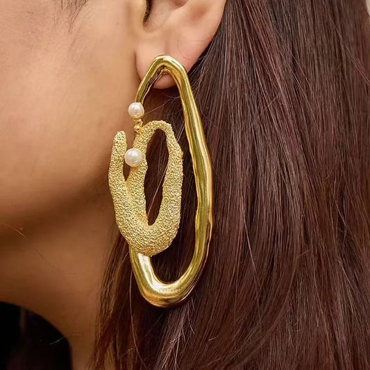 Organic Asymmetric Earrings