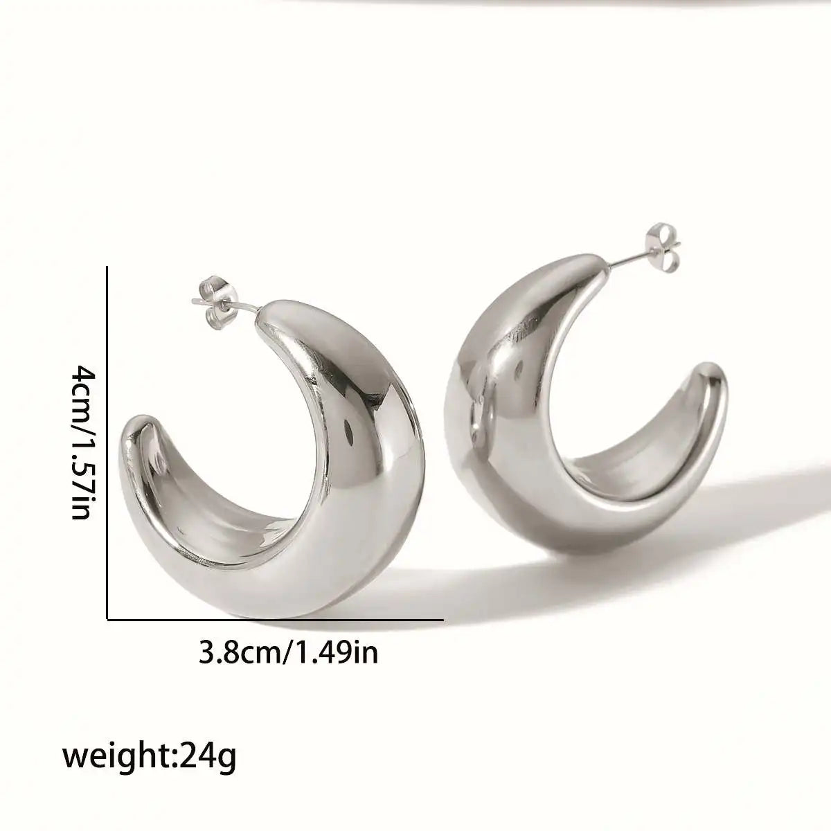 Chunky Sabine Hoop Earrings