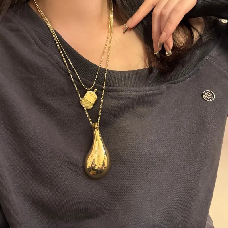 Water Bottle Droplet Pendant