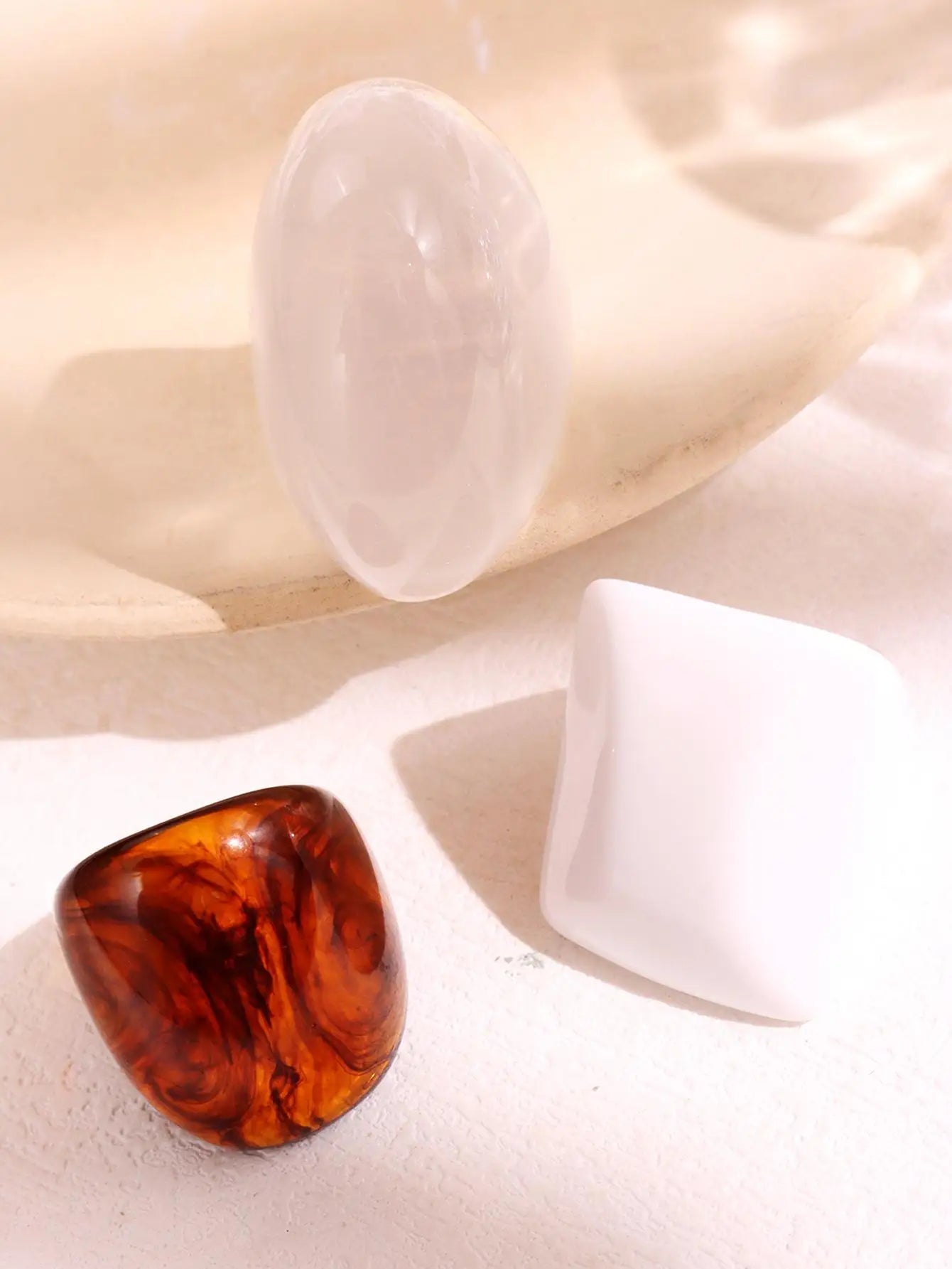 Resin Rings 3 Piece Set