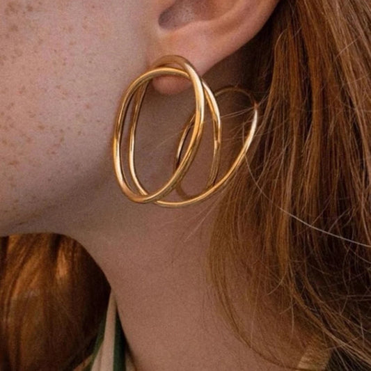 Circles Geometric Lines Earrings