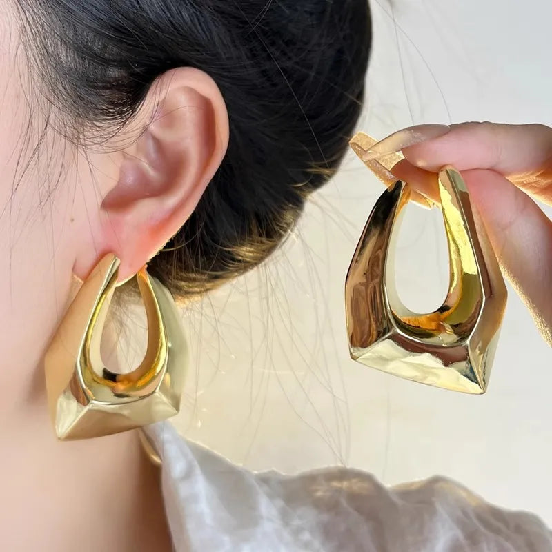 Statement Irregular Geometric Large Earrings