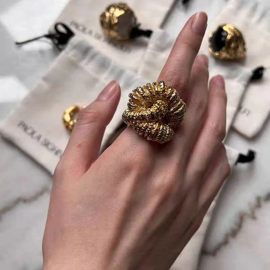 Big Bold Twist Knot Statement Ring