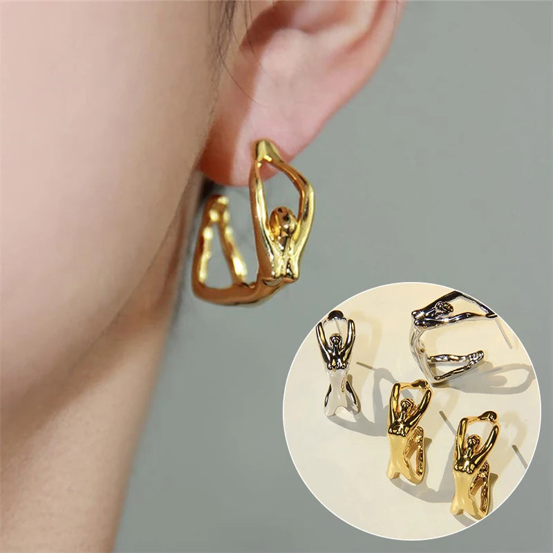 Sculptural Body Shape Earrings